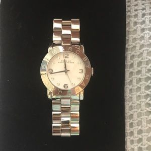 Marc Jacobs white rhinestone watch
